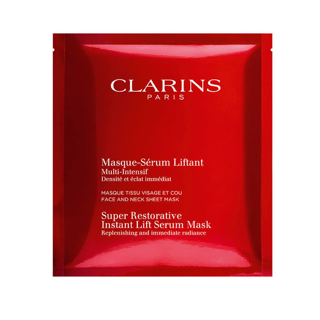 Clarins Super Restorative Care maska 1 ks, Instant Lift Serum Mask Box of 5 sachets