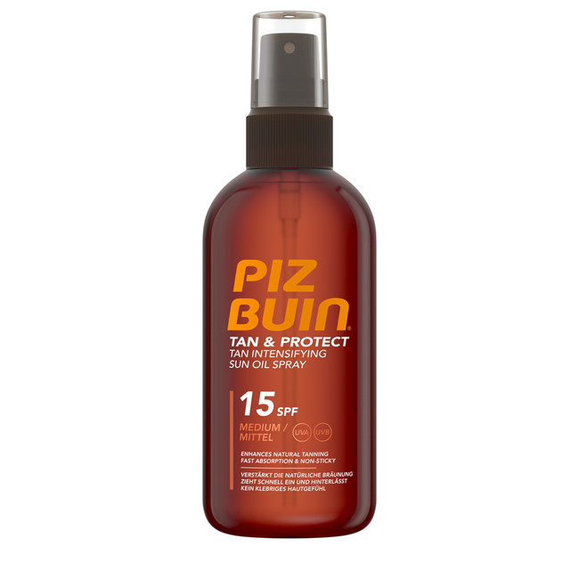 Piz Buin Tan & Protect opaľovací olej 150 ml, SPF 15 Oil Spray
