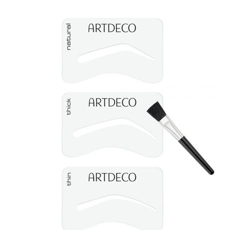 Artdeco Brushes aplikátor 1 ks, Eyebrow Stencils with Brush