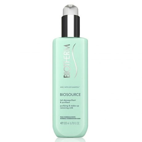 Biotherm Biosource čistiace mlieko 200 ml, Purifing Make-up Remover Milk for Normal/Combination Skin