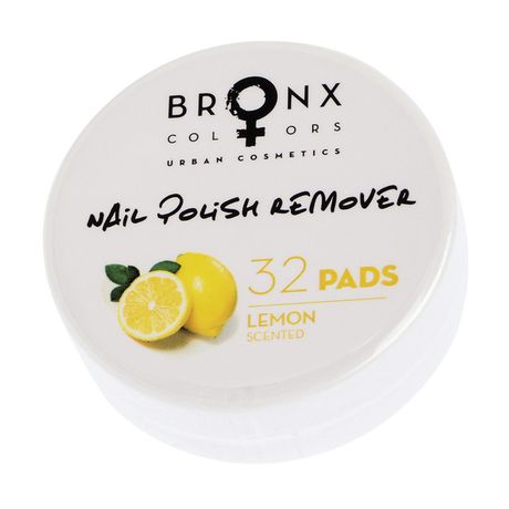 Bronx Colors Nail Polish Remover 32 Pads odlakovač, Lemon