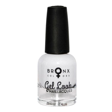 Bronx Colors Naillacquer Gel Look lak na nechty 12 ml, 02 Snow White