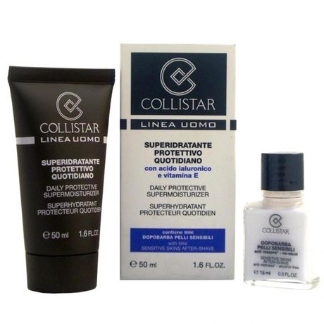 Collistar Men krém 50 ml, Daily Protective Supermoisturizer 50 ml + Sensitive Skins After Shave 15 ml