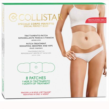 Collistar Perfect body prípravok na telo 8 ks, Patch Treatment Reshaping Abdomen and Hips Shock Treatment