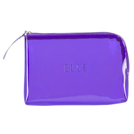 Elle Travel taška 1 ks, Transparent Vinyl Pouch Purple