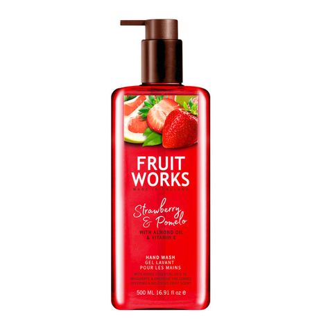 Fruit Works Strawberry & Pomelo tekuté mydlo 500 ml, Hand Wash