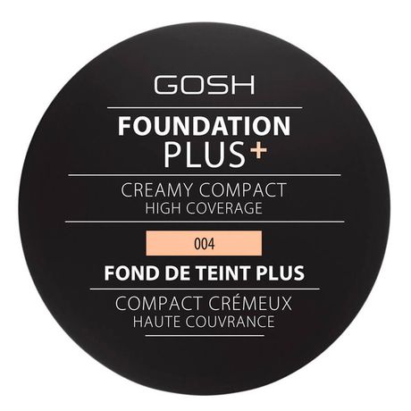Gosh Foundation Plus+ Creamy Compact High Coverage make-up 9 g, 004 Natural