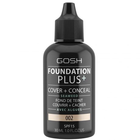 Gosh Foundation Plus+ make-up 30 ml, 002 Ivory
