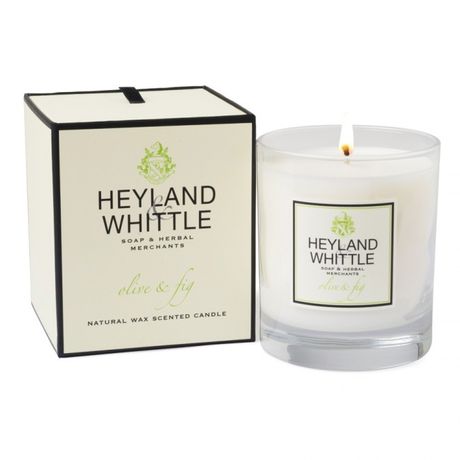 Heyland & Whittle Glass sviečka 230 g, Olive & Fig