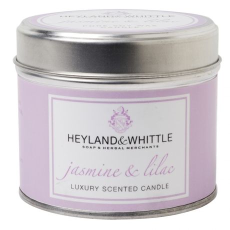 Heyland & Whittle Tin sviečka 180 g, Jasmine & Lilac