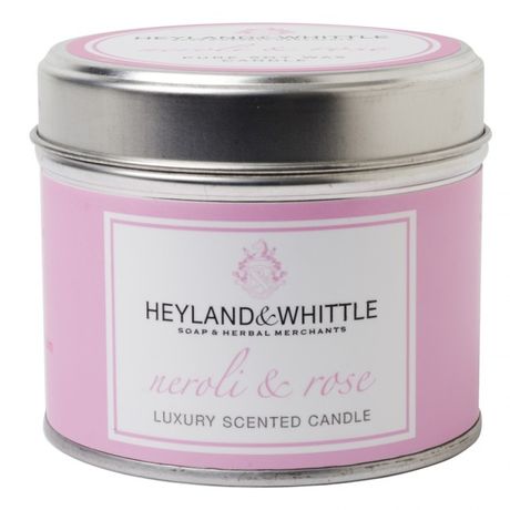 Heyland & Whittle Tin sviečka 180 g, Neroli & Rose Candle