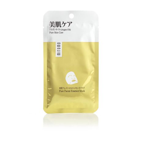 Mitomo Premium Mask pleťová maska 1 ks, Argan oil Pure Skin Care