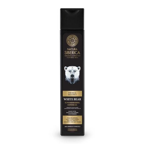 Natura Siberica Men sprchový gél 250 ml, Super Refreshing Shower Gel White Bear