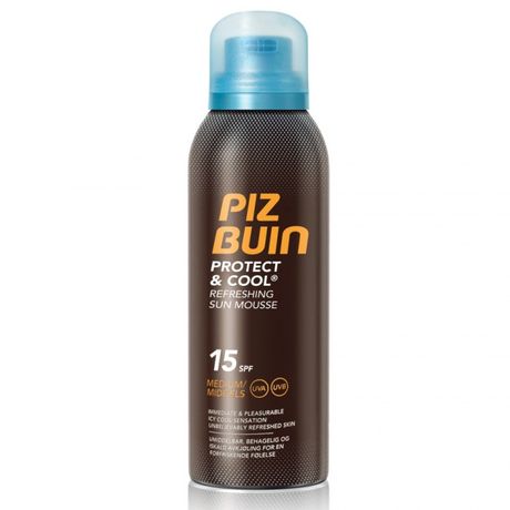 Piz Buin Protect&Cool opaľovací prípravok 150 ml, Sun Mousse SPF 15