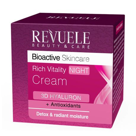 Revuele 3D Hyaluron nočný krém 50 ml, Rich Vitality Night Cream