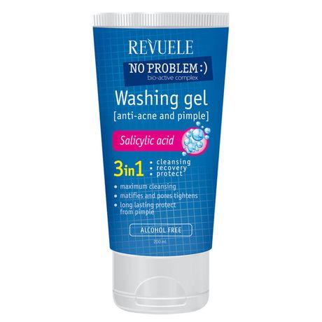 Revuele No Problem čistiaci gél 200 ml, Anti-acne and pimples washing gel with salicylic acid